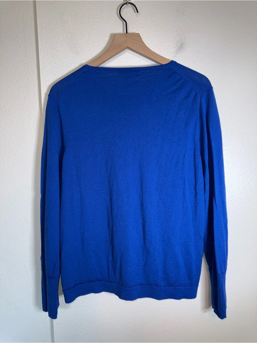 J.CREW Royal Blue Plus Size Merino Wool Classic Preppy Crewneck Sweater 2X